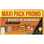 Lot de 2 bches de ramonage pyrofeu pour insert avec certificat