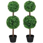 Plante artificielle homcom pe 25x25x90cm vert