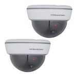 Caméra factice en dôme lot de 2 lumière led clignotante intérieur & extérieur dissuader intrus surveillance ... Caméra factice en dôme lot de 2 lumière led clignotante intérieur & extérieur dissuader intrus surveillance ...