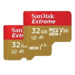 Carte mmoire - sandisk - extreme - 32 go - 100 mo / s - classe 10 u3 v30 a1