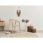 Lot de 2 chaises avec accoudoirs en teck - naturel clair - junaria