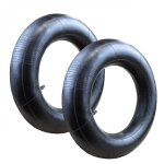 Lot de 2 chambres  air valve droite pour brouette diable chariot tondeuse ou autre - 4. 8 / 4. 00 - ...