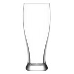 Lot de 2 chopes a biere de 33cl en verre transparent