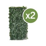 Lot de 2 cl�tures en treillis de saule