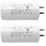 Lot de 2 condensateurs 55 f pour volet roulant toutes marques - couple moteur 20nm - fabriqu� en italie ...