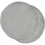 Coussin de chaise - zvd - lot de 2 - rond 38 cm - mousse  mmoire de forme - dhoussable