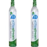 Lot de 2 cylindres de recharge gaz 60l pour machine à gazéifier soda club - sodastream Lot de 2 cylindres de recharge gaz 60l pour machine à gazéifier soda club - sodastream