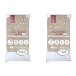 Lot de 2 draps housses b�b� + al�ses 2 en 1 coton imperm�able blanc 60x120 cm - blanc - ptit lit