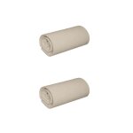 Lot de 2 draps housses jersey beige bonnet 30 cm 100% coton biologique 80x200 - beige - terre de nuit ...