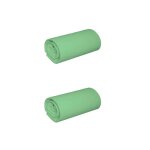 Lot de 2 draps housses jersey vert jade bonnet 30 cm 100% coton biologique 80x200 - vert - terre de nuit ...