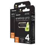 Lot de 2 eneloops pro pack 4 piles rechargeables micro 930mah aaa ni - mh