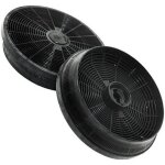 Lot de 2 filtres charbon acm14 145x30mm (113222 - 968) - hotte - ariston hotpoint candy airlux glem rosieres ...