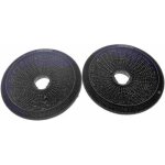 Lot de 2 filtres charbon pour hotte bosch candy neff siemens - zanussi - d190 - epaisseur 25mm