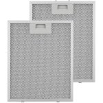 Lot de 2 filtres � graisse de rechange pour hotte de cuisine aspirante sabia - klarstein - aluminium