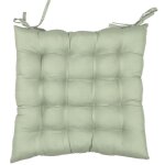 Lot de 2 galettes de chaise deperlantes 40x40 cm antibes vert Lot de 2 galettes de chaise deperlantes 40x40 cm antibes vert