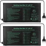 Lot de 2 lectronique tapis chauffant coussin de chauffage hydroponique impermable pour lusine de reptile ...
