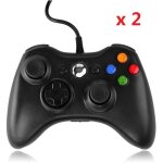 Manette de jeu - qumox - xbox 360 - filaire - lot de 2 - compatible pc windows Manette de jeu - qumox - xbox 360 - filaire - lot de 2 - compatible pc windows