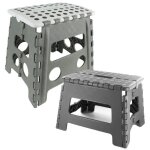 Lot de 2 marche pieds tabourets pliables avec poignée patins et surface antidérapante ? petit et grand ... Lot de 2 marche pieds tabourets pliables avec poignée patins et surface antidérapante ? petit et grand ...