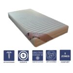 Lot de 2 matelas 80x200 x 19 cm ferme - sp�cial sommier electrique - 5 zones de confort - noyau aertech ...