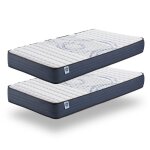 Lot de 2 matelas perfect dream 90x190 cm - mousse mémoire de forme + blue latex - soutien optimal - 7 ... Lot de 2 matelas perfect dream 90x190 cm - mousse mémoire de forme + blue latex - soutien optimal - 7 ...