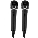 Lot de 2 microphones dynamiques unidrectionnels filaires - cble longueur 3m
