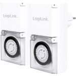 Minuteurs mécaniques - logilink - lot de 2 - ip44 - programmation 24h - sécurité enfant intégrée Minuteurs mécaniques - logilink - lot de 2 - ip44 - programmation 24h - sécurité enfant intégrée