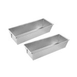Lot de 2 moules  cakes 30 x 115 cm zenker silver