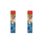 Lot de 2 mousses anti nid & anti - gupes & frelons - 2x600 ml - mousse action choc et foudroyante - ...