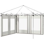 Panneaux lat�raux pour gazebo - outsunny - avec portes et fen�tres zipp�es - pour gazebo pop - up de ...