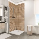 Schulte pack de 2 panneaux muraux 100x210 cm revtement pour paroi de douche dcodesign japandi bois ...
