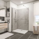 Schulte pack de 2 panneaux muraux 100x210 cm + 120x210cm lots revtement pour douche et salle de bains ...