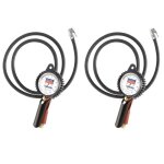 Lot de 2 pistolets manometres poignee de gonflage eurodainu michelin