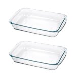 Lot de 2 plat � four plat � gratinmoule de cuisson capacit� 2. 2 l - longueur 34. 6 x profondeur 20. ...
