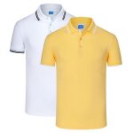 Lot de 2 polo homme t - shirt manches courtes couleur unie polo shirt ete col revers tissu confortable ...