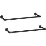 Lot de 2 portants  vtement industriel - songmics - noir - capacit de 50 kg