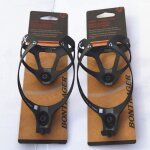 Lot de 2 porte - bidon en fibre de carbone pour vlo avec finition mate - gourde + support en mtal