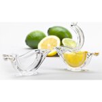 Presse citron - press art - design deluxe - lot de 2 - plastique alimentaire - fabriqu en france