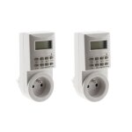 Lot de 2 programmateurs hebdomadaires digitaux 49 programmes - otio