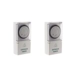 Lot de 2 programmateurs mcaniques journaliers de jardin - blanc - otio