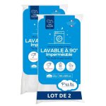 Lot de 2 protèges matelas bébé - 60x120 cm - alèse imperméable et micro respirante - lavable à 90°c - ... Lot de 2 protèges matelas bébé - 60x120 cm - alèse imperméable et micro respirante - lavable à 90°c - ...