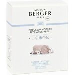 Lot de 2 recharges pour diffuseur voiture parfum caresse de coton - maison berger paris