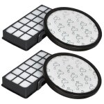 Lot de 2 remplacement filtre rowenta x - trem power cyclonic zr006001 fitre pr� - moteur + hepa de filtre ...