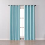 Lot de 2 rideaux occultants thermique � oeillet solide d�coration de fen�tre pour chambre 100 x 200 cm ...