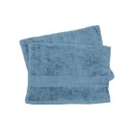 Lot de 2 serviettes invits 30x40 cm douceur bleu ocean 550gr / m2