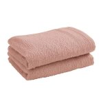 Lot de 2 serviettes invit spa 30 x 50 cm / 400 gr / m - spa blush
