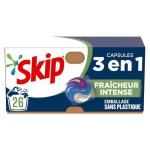 Lot de 2 - skip - lessive capsule 3en1 fracheur intense - bote de 26 capsules