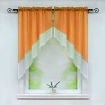 Lot de 2 store romain bateau voilage fen�tre avec galon fronceur sans percage voile l - h 120x145cm - ...