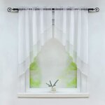 Lot de 2 store romain bateau voilage fen�tre avec galon fronceur sans percage voile l - h 80x80cm - blanc ...