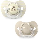 Lot de 2 sucettes sym�triques - suavinex - birdies - sx pro - 18 mois et plus - beige