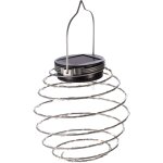 Lot de 2 suspensions spirale solaire - galix - g2619 - hauteur 182 cm - diam�tre 12 cm - 16 micro led ...